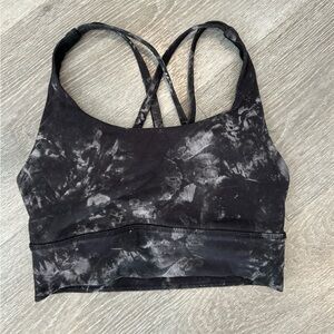 lululemon athletica Black Tie-Dye Sports Bra
